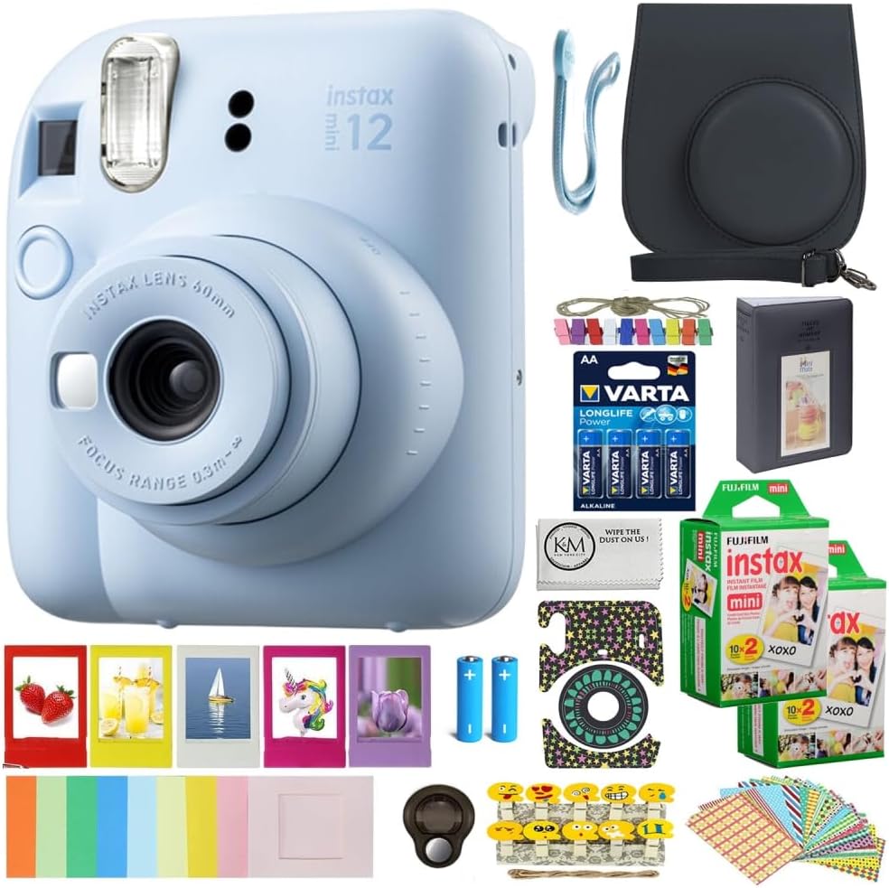 Fujifilm Instax Mini 12 Instant Camera - Pastel Blue