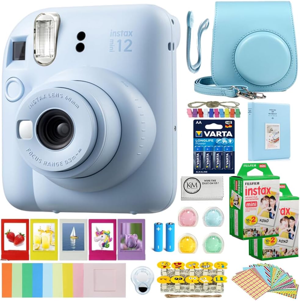 Fujifilm Instax Mini 12 Instant Camera - Pastel Blue