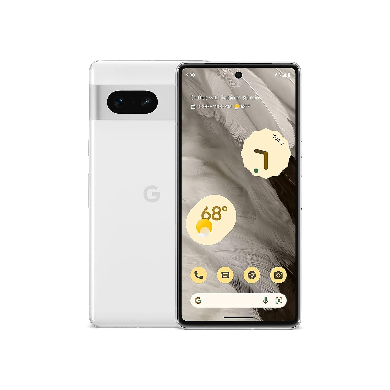 Google Pixel 7-5G Android Phone - Unlocked Smartphone with Wide Angle Lens and 24-Hour Battery - 128GB - Snow