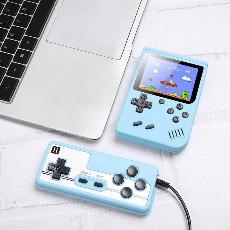 Handheld Game Console with Classical Retro Games Tetris Mario, 3.0 Inch Gameboy Kids Screen Portable Retro Video Game Console Support TV Connection (400 Games)