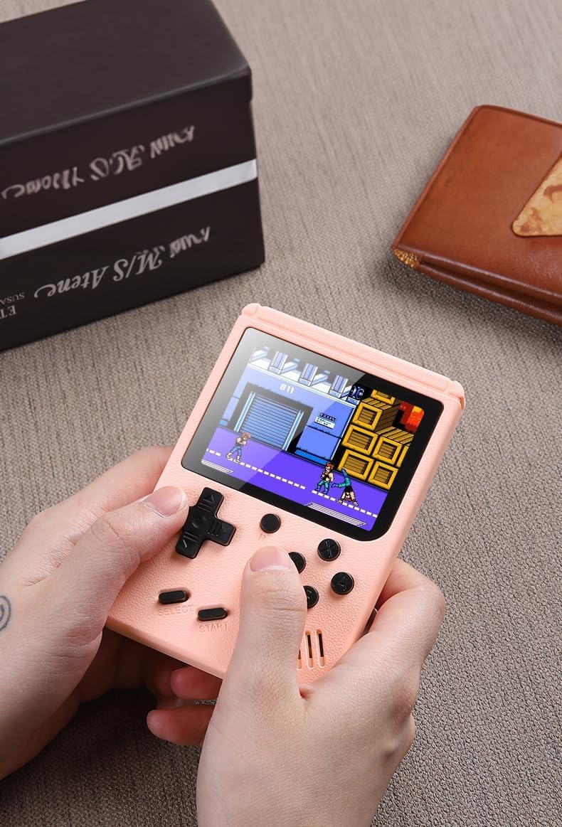 Handheld Game Console with Classical Retro Games Tetris Mario, 3.0 Inch Gameboy Kids Screen Portable Retro Video Game Console Support TV Connection (400 Games)