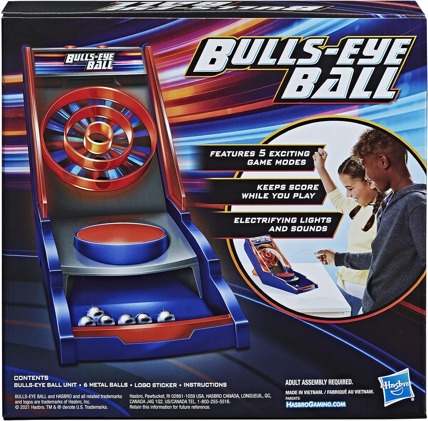 Hasbro Gaming Bulls-Eye Ball Game for Kids Ages 8 and Up, Active Electronic Game for 1 or More Players, Features 5 Exciting Modes