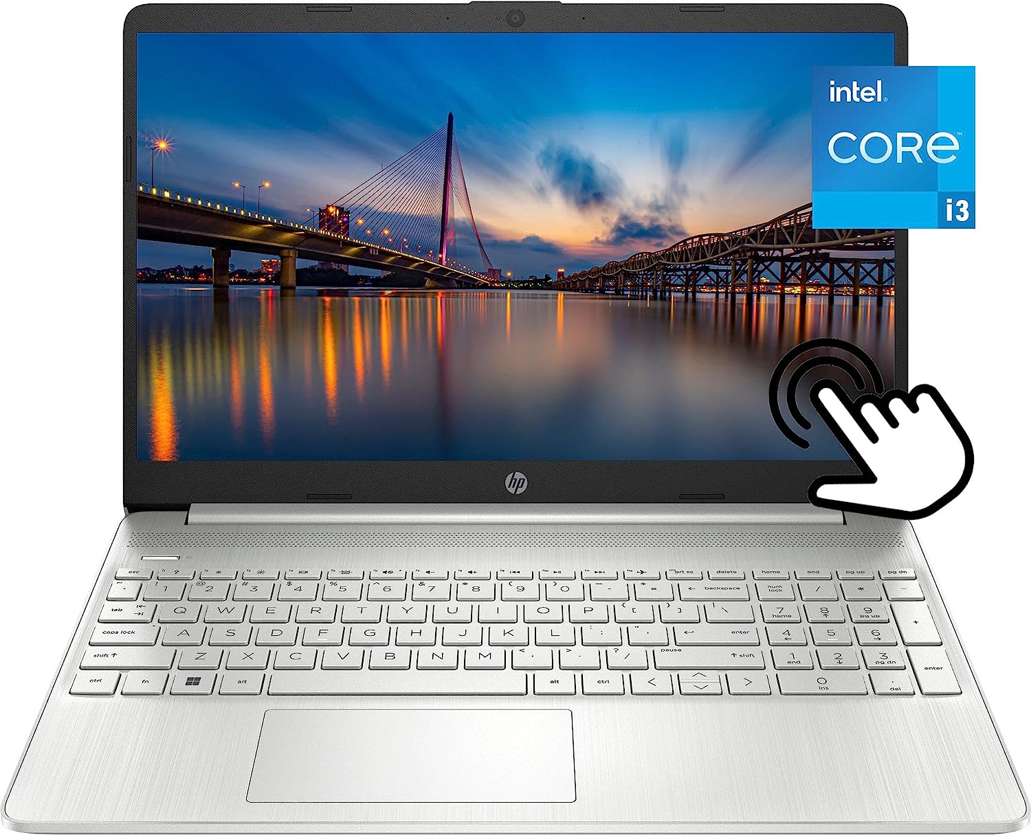 HP 15.6″ Touchscreen Newest Flagship HD Laptop, Intel i3-1115G4 up to 4.1GHz (Beat i5-1035G4), 16GB RAM, 1TB NVMe SSD, Fast Charge, Numpad, Bluetooth, Wi-Fi, HDMI, Win 11 Home S,w/GM Accessories
