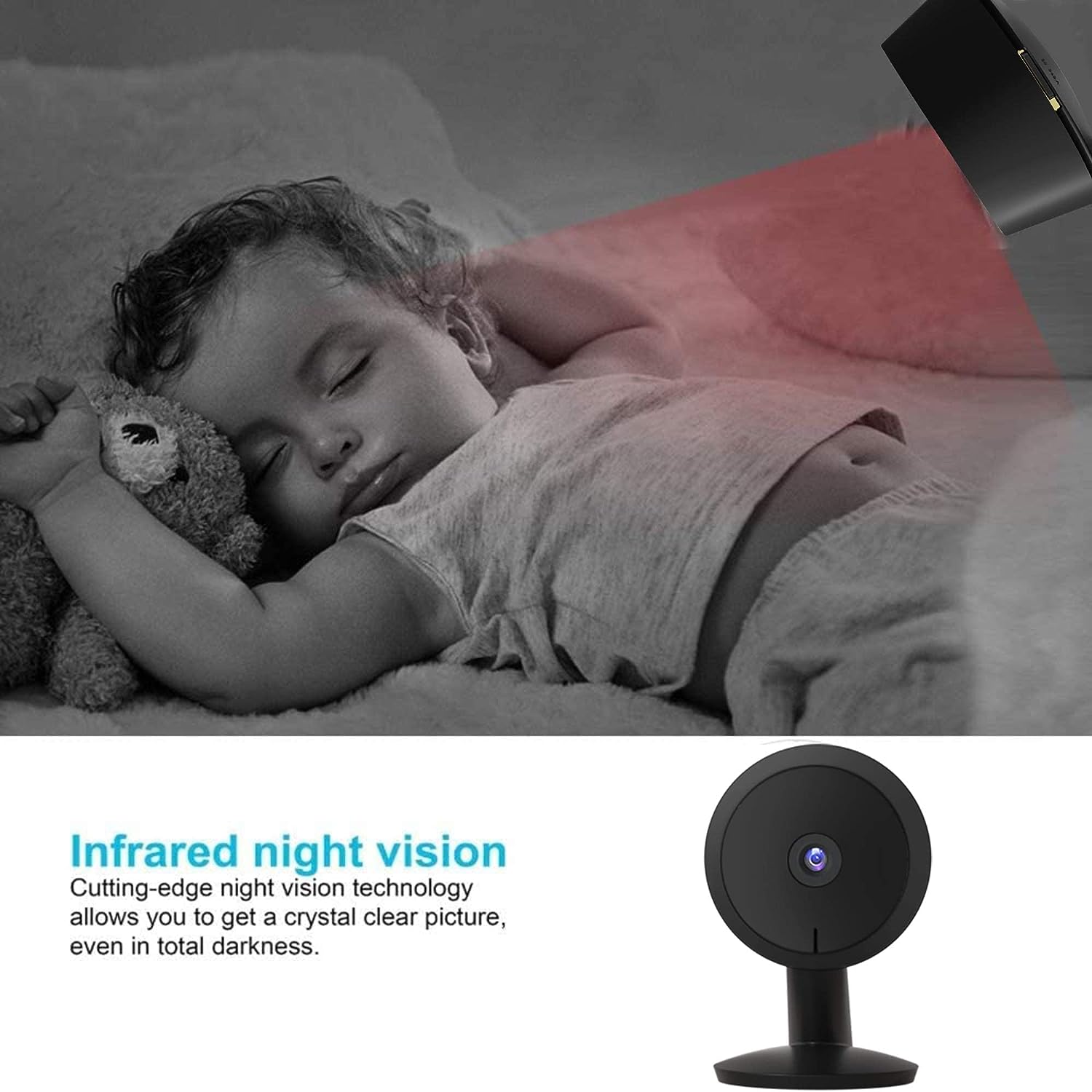 LaView 4MP Cameras for Home Security Indoor,Home Security Cameras for Baby/Elder/Pet/Nanny,Baby Cam Starlight Sensor Color Night Vision,US Cloud Service,Works with Alexa,iOS & Android & Web Access