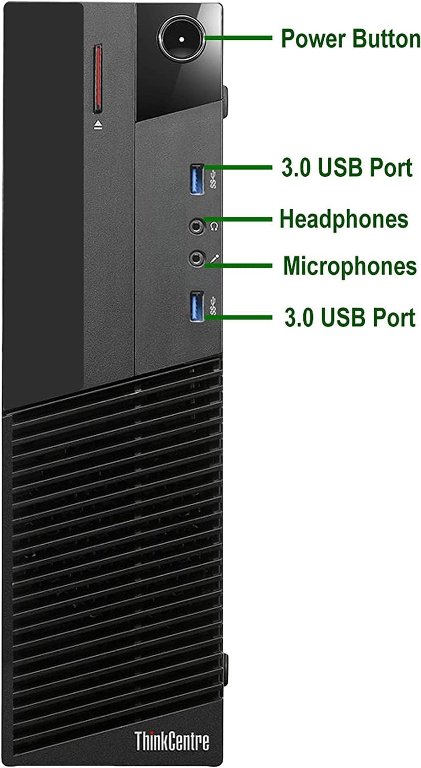 Lenovo SFF Computer Desktop PC, Intel Core i7 3.4GHz Processor, 16GB Ram, 128GB SSD, 2TB HDD, Wireless Keyboard & Mouse, WiFi | Bluetooth, New 24