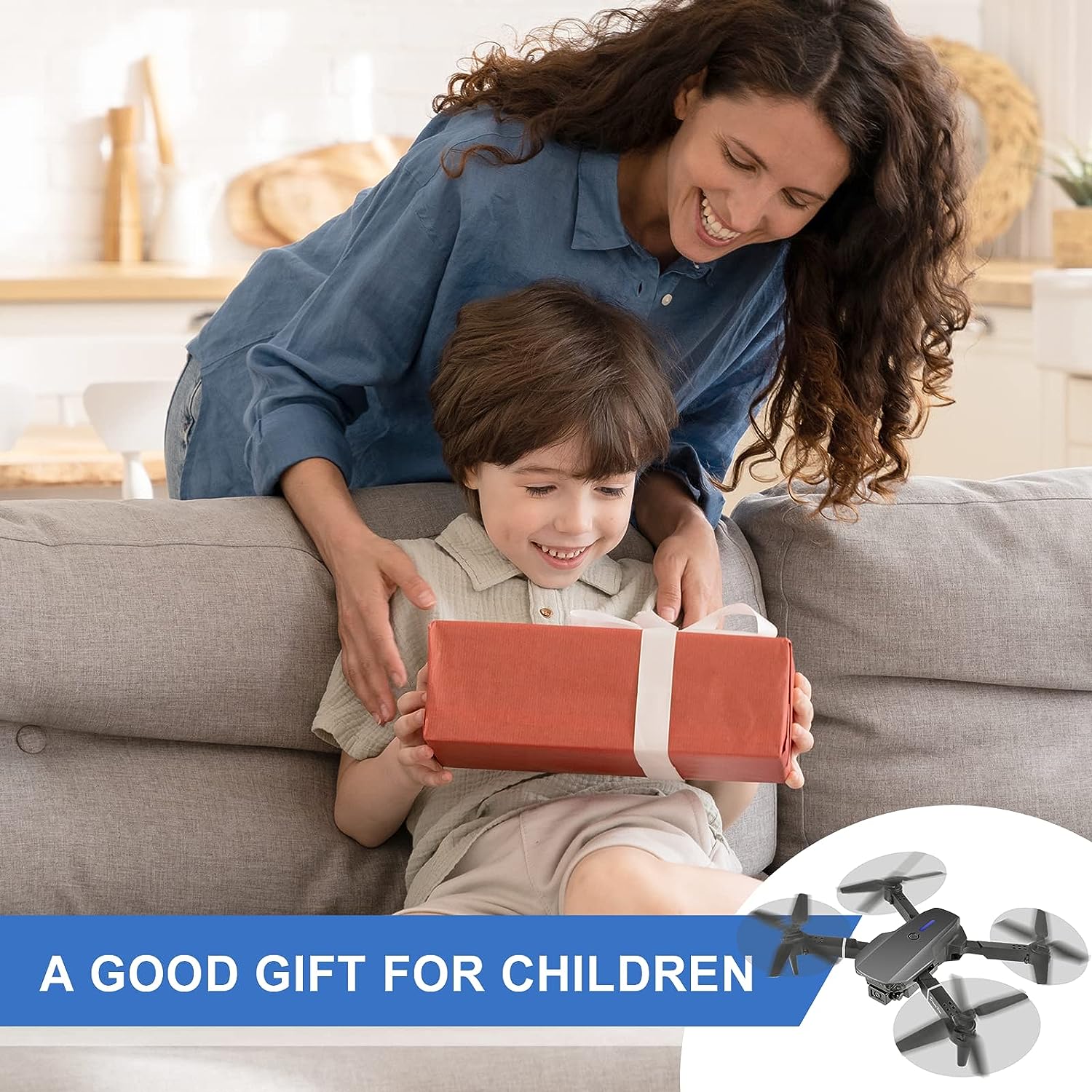 Mini Drone for Kids with 4K Dual Cameras Remote Control Toys Gifts for Boys Girls with Altitude Hold, Headless Mode, One key Return/Emergency Stop, 3D Flips 2 Batteries, Foldable RC Quadcopter-A9