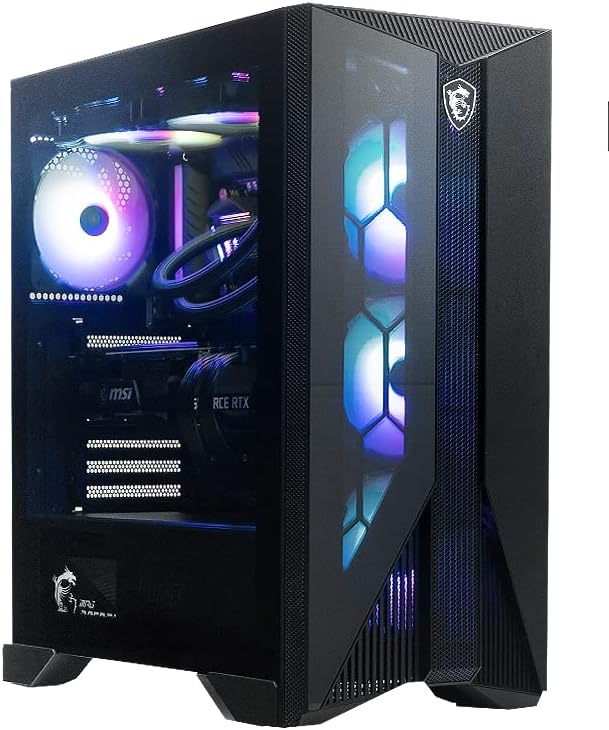 MSI Aegis RS Gaming Desktop: Intel Core i7-13700KF, RTX 4070 Ti, 32GB DDR5, 2TB M.2 NVMe, Liquid Cooling, 80+ Gold PSU, WiFi 6E, Keyboard & Mouse, DIY Friendly, Windows 11 Pro: 13NUF-439US