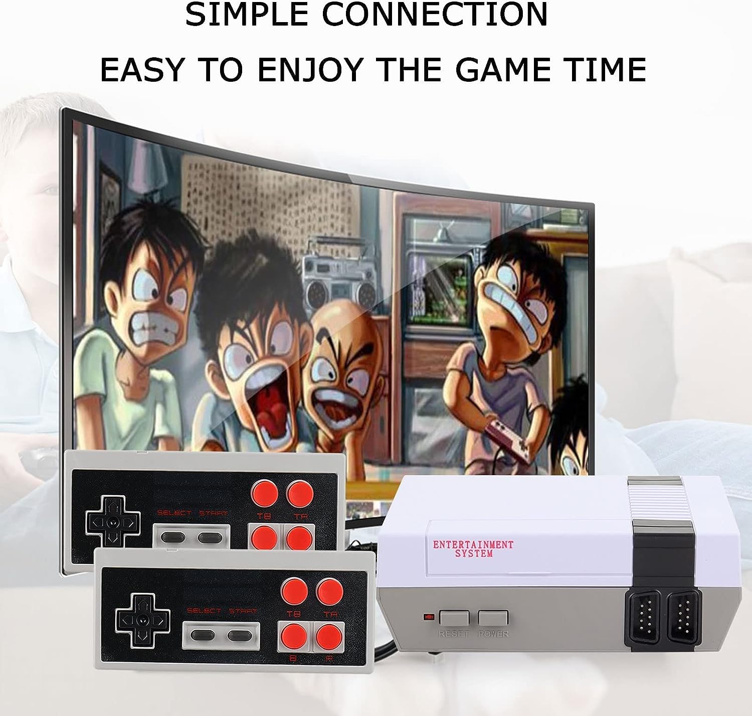 Retro Game Console Mini Classic Game System Built-in 620 Classic Video Games Plug and Play TV Games with 2X 4 Classic Edition Controller for Kids and Adults AV Output