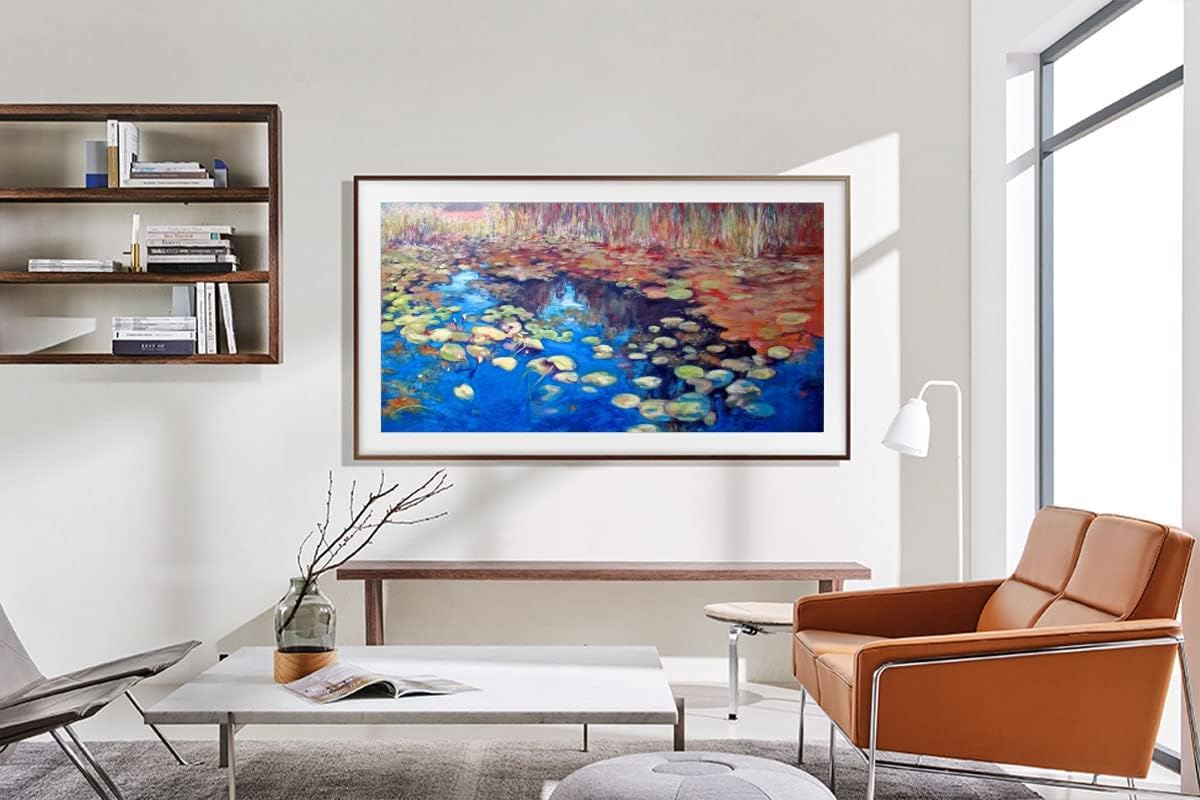 SAMSUNG 32-Inch Class QLED The Frame LS03C Series, Quantum HDR, Art Mode, Anti-Reflection Matte Display, Slim Fit Wall Mount Included, Smart TV w/Alexa Built-in (QN32LS03CB, Latest Model)