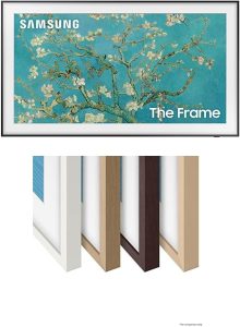 SAMSUNG 32-Inch Class QLED The Frame LS03C Series, Quantum HDR, Art Mode, Anti-Reflection Matte Display, Slim Fit Wall Mount Included, Smart TV w/Alexa Built-in (QN32LS03CB, Latest Model)