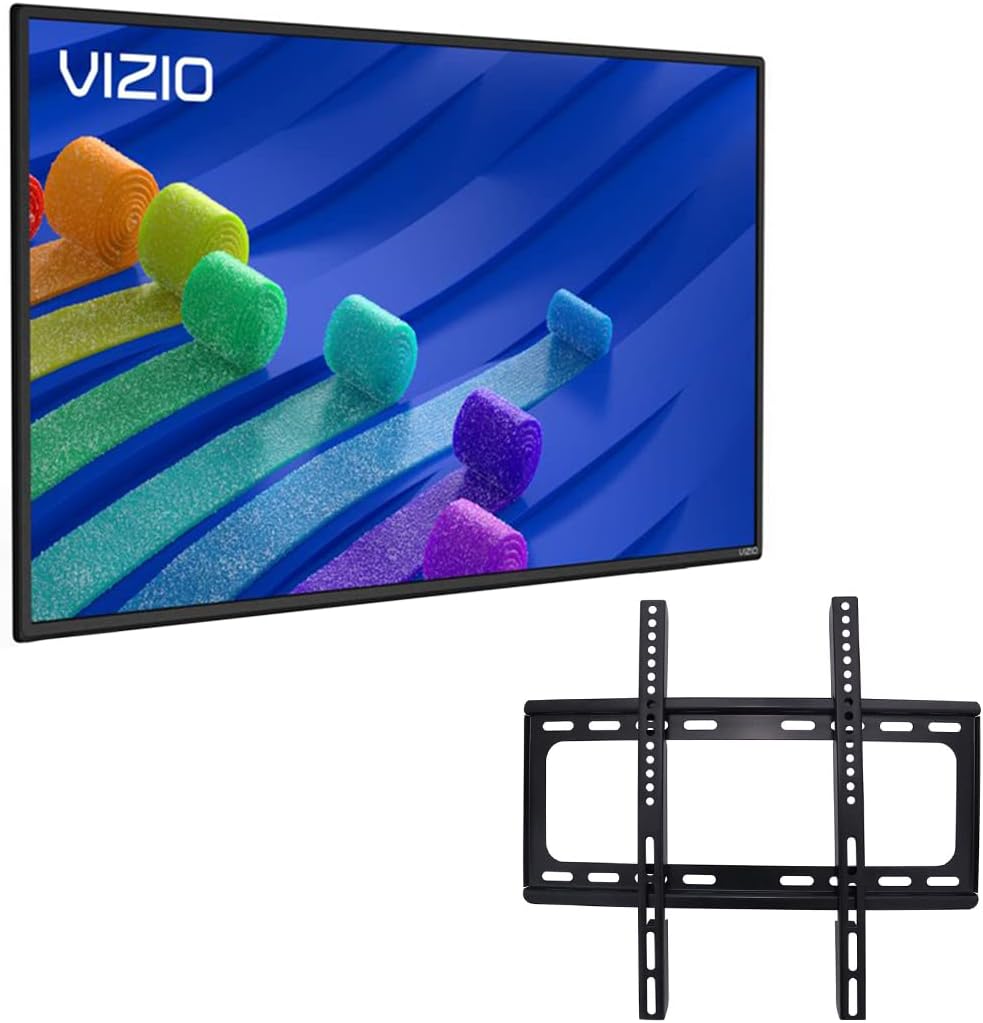 VIZIO 40-Inch Class D-Series Full HD LED 1080p Smart TV, Apple AirPlay 2 and Chromecast Built-in + Free Wall Mount (No Stands) D40f-J09 (Renewed)