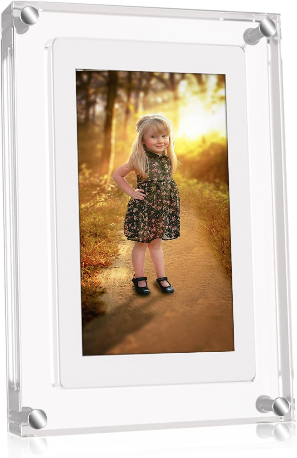 Amaboo 10.1 Inch WiFi Smart Cloud Digital Picture Frame, Electronic Photo Frame with IPS LCD Touch Screen HD Display, Auto Rotate, Share Photos or Videos via Frameo APP