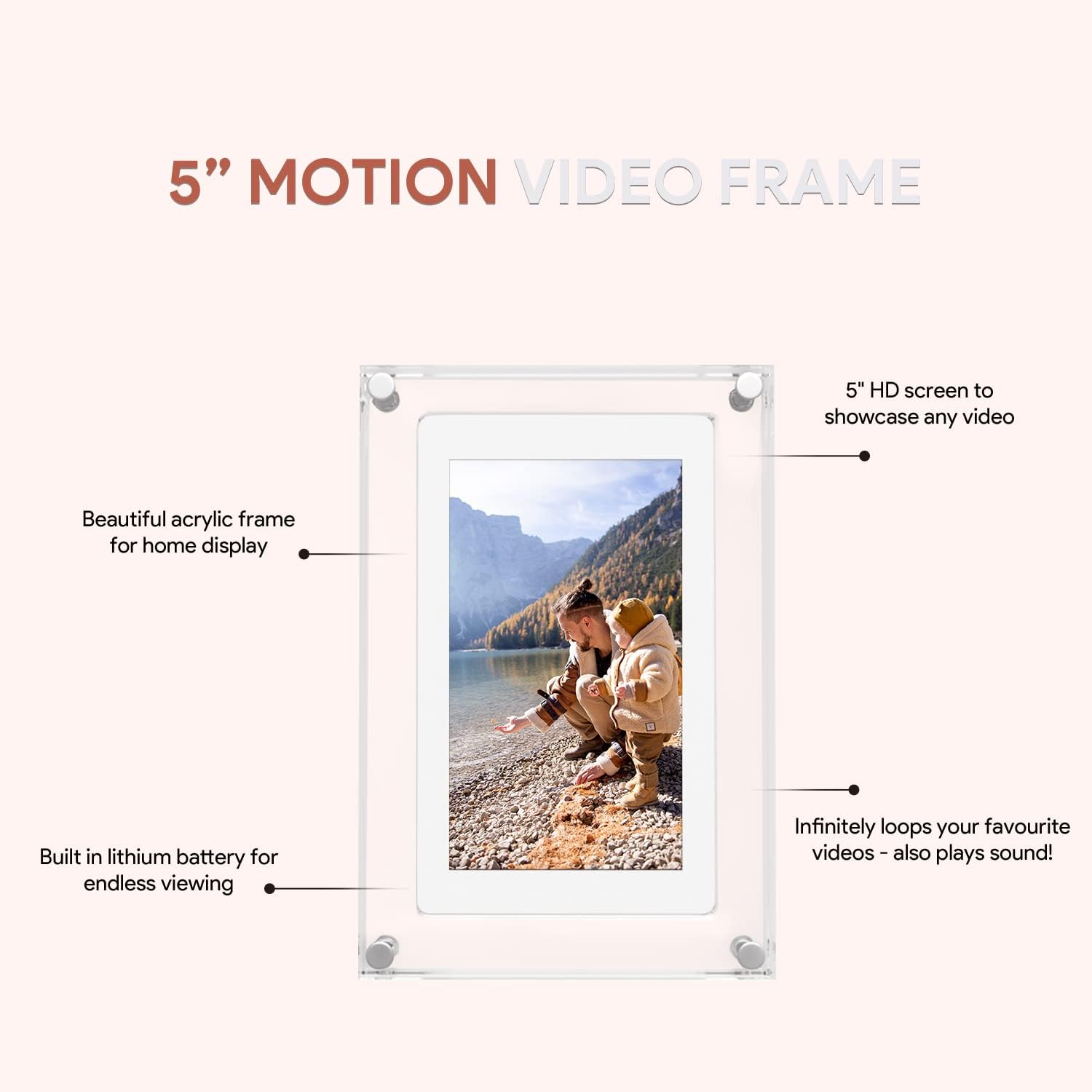 Amaboo 10.1 Inch WiFi Smart Cloud Digital Picture Frame, Electronic Photo Frame with IPS LCD Touch Screen HD Display, Auto Rotate, Share Photos or Videos via Frameo APP