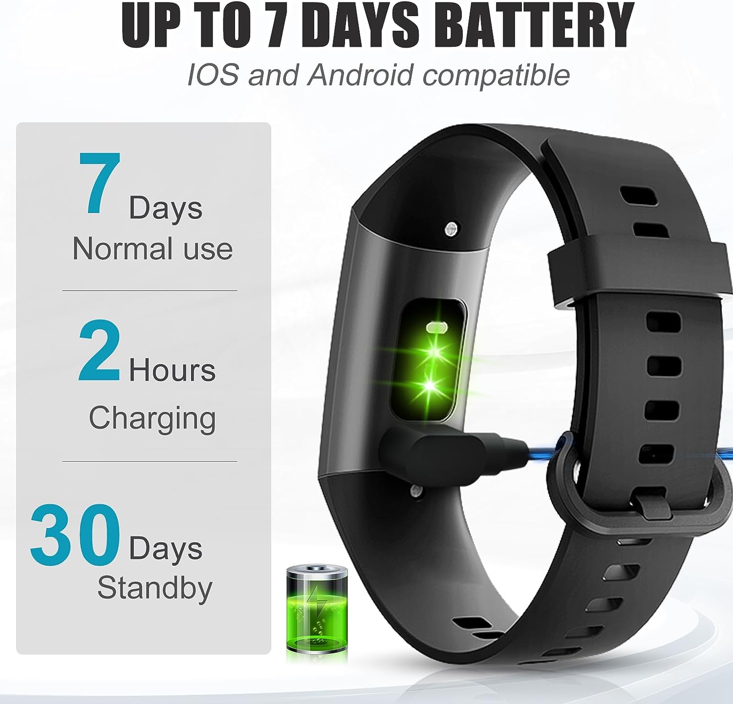 Fitness Tracker, Step Counter, Sleep Monitor, Calorie Tracking, Activity Tracker with 1.1