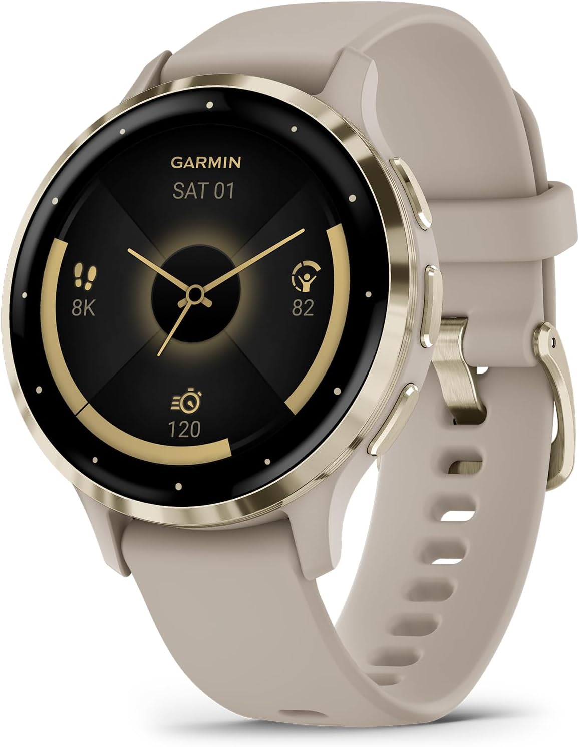 Garmin Venu 3S, GPS Smartwatch, AMOLED Display, Advanced Health and Fitness Features, Up to 10 Days of Battery, Dust Rose