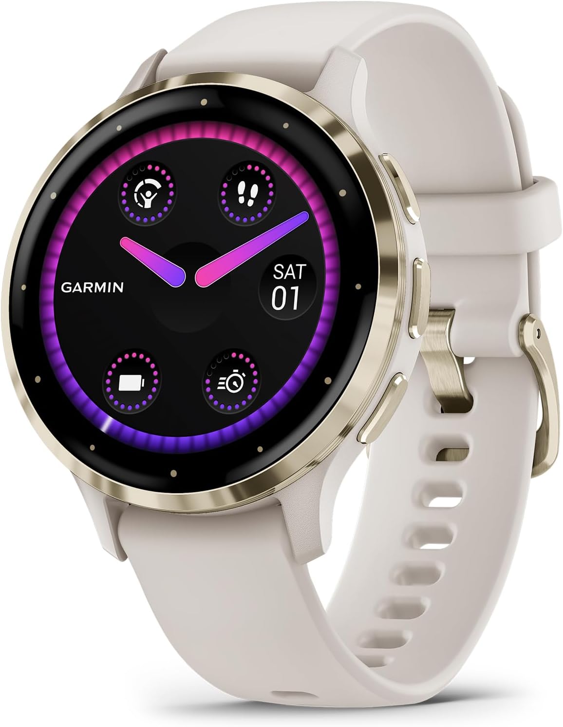 Garmin Venu 3S, GPS Smartwatch, AMOLED Display, Advanced Health and Fitness Features, Up to 10 Days of Battery, Dust Rose