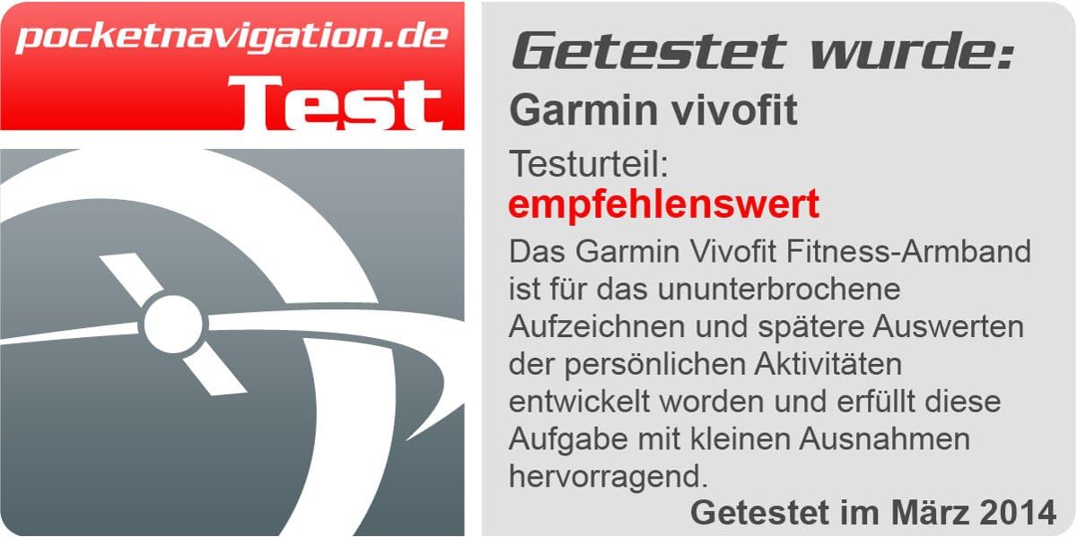 Garmin Vivofit Fitness Band - Black w/o ant stick (Renewed)