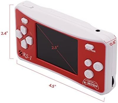 Handheld Games for Kids Adults 2.5 Inch LCD Retro Games Console with 162 Classic Video Games Support AV Output, Electronic Travel Games Player for Birthday Xmas Gift (RED with 162 Games)