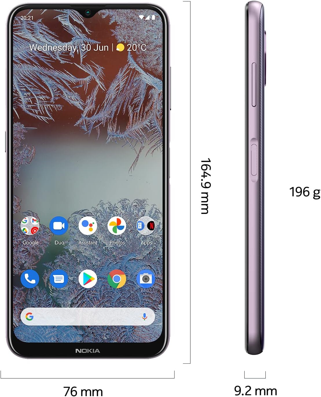 Nokia G10 | Android 11 | Unlocked Smartphone | 3-Day Battery | 3/64GB | 6.52-Inch Screen | 13MP Triple Camera | Dusk