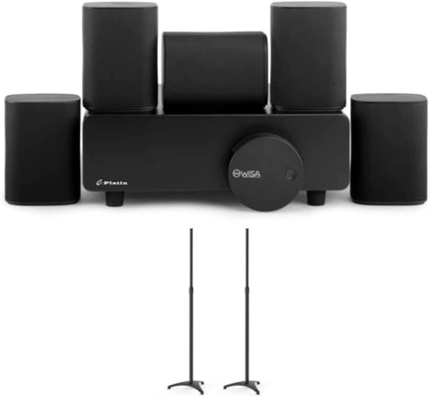 Platin Milan 5.1 Surround Sound System - Wireless Home Theater System for Smart TVs - WiSA Certified - with WiSA SoundSend Transmitter Included