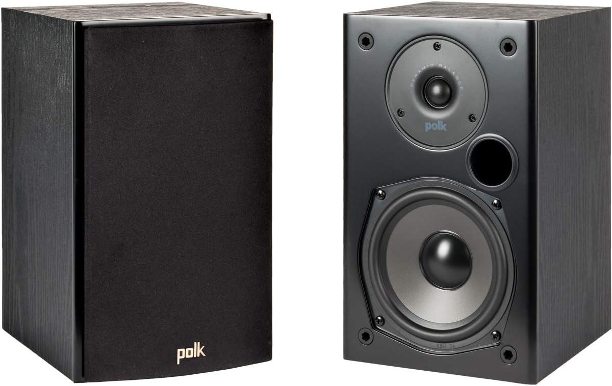 Polk Audio 5.1 Channel Home Theater System with Powered Subwoofer |Two (2) T15 Bookshelf, One (1) T30 Center Channel, Two (2) T50 Tower Speakers, PSW10 Sub | Alexa + HEOS