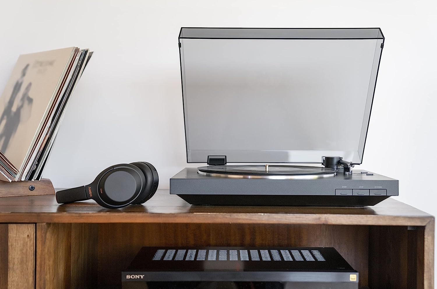 Sony PS-LX310BT Belt Drive Turntable: Fully Automatic Wireless Vinyl Record Player with Bluetooth and USB Output Black