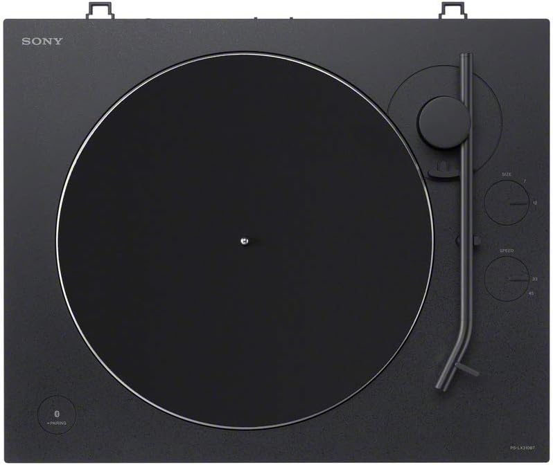 Sony PS-LX310BT Belt Drive Turntable: Fully Automatic Wireless Vinyl Record Player with Bluetooth and USB Output Black