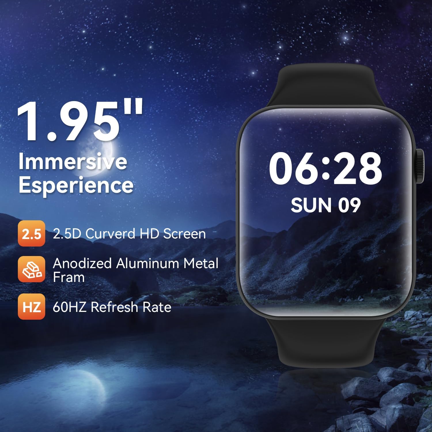 TaiSounds 2023 Upgrade Smart Watch (Answer/Make Call), 1.95