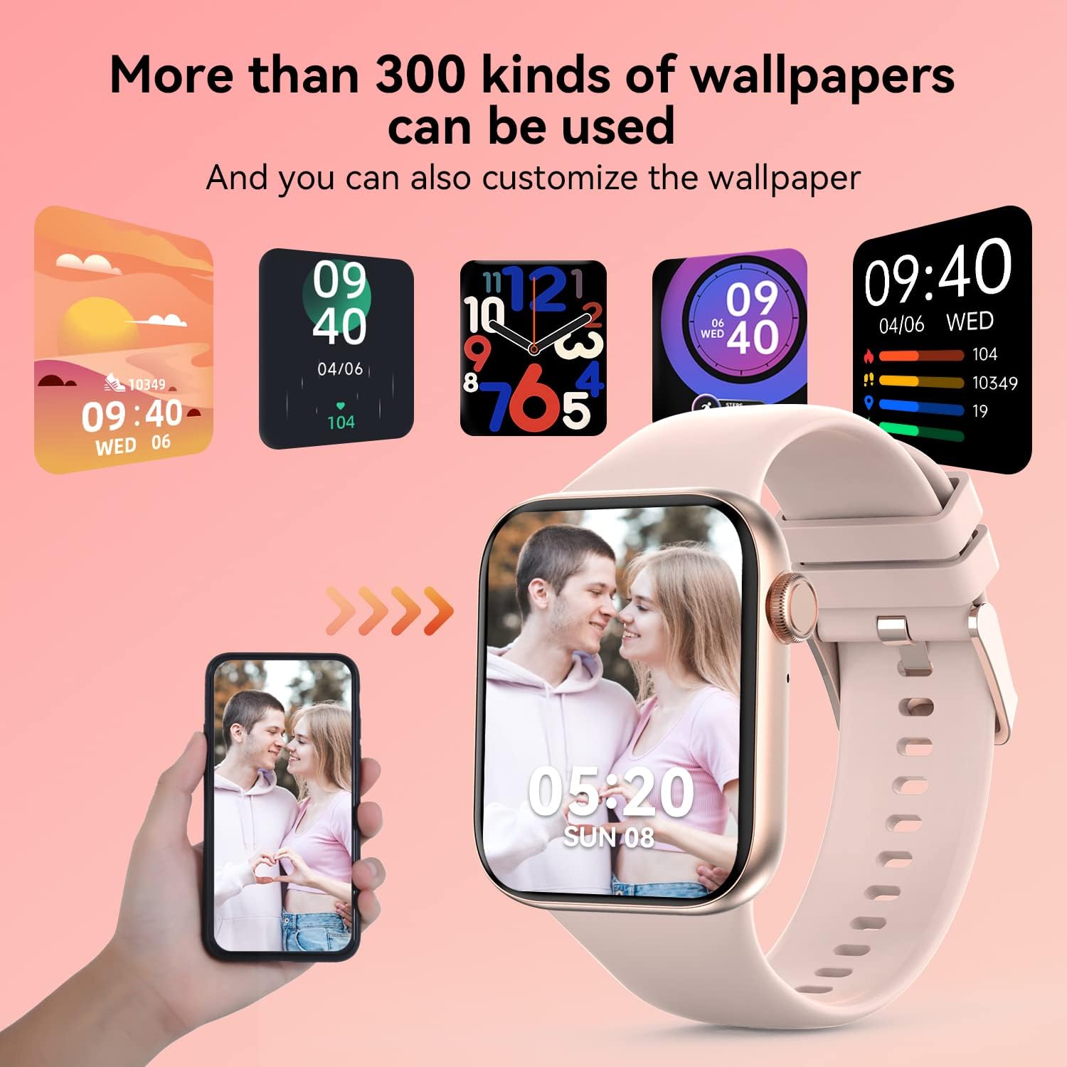 TaiSounds 2023 Upgrade Smart Watch (Answer/Make Call), 1.95
