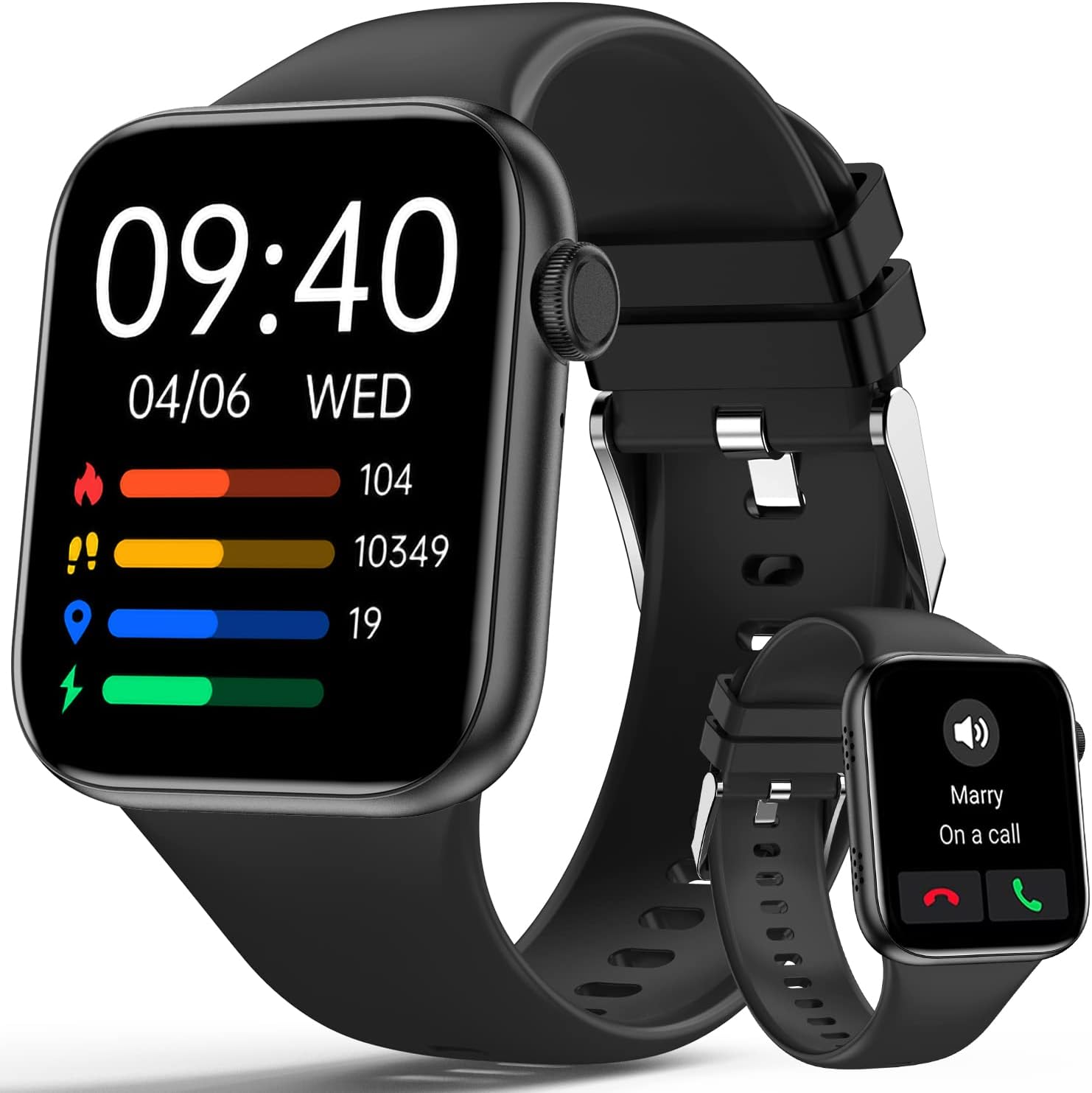 TaiSounds 2023 Upgrade Smart Watch (Answer/Make Call), 1.95