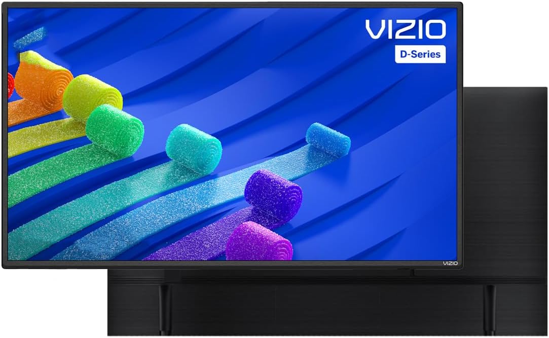 VIZIO 32-inch D-Series 720p Smart TV with Apple AirPlay and Chromecast Built-in, Screen Mirroring for Second Screens, & 150+ Free Streaming Channels, D32h-J09, Model (Renewed), 32 inches