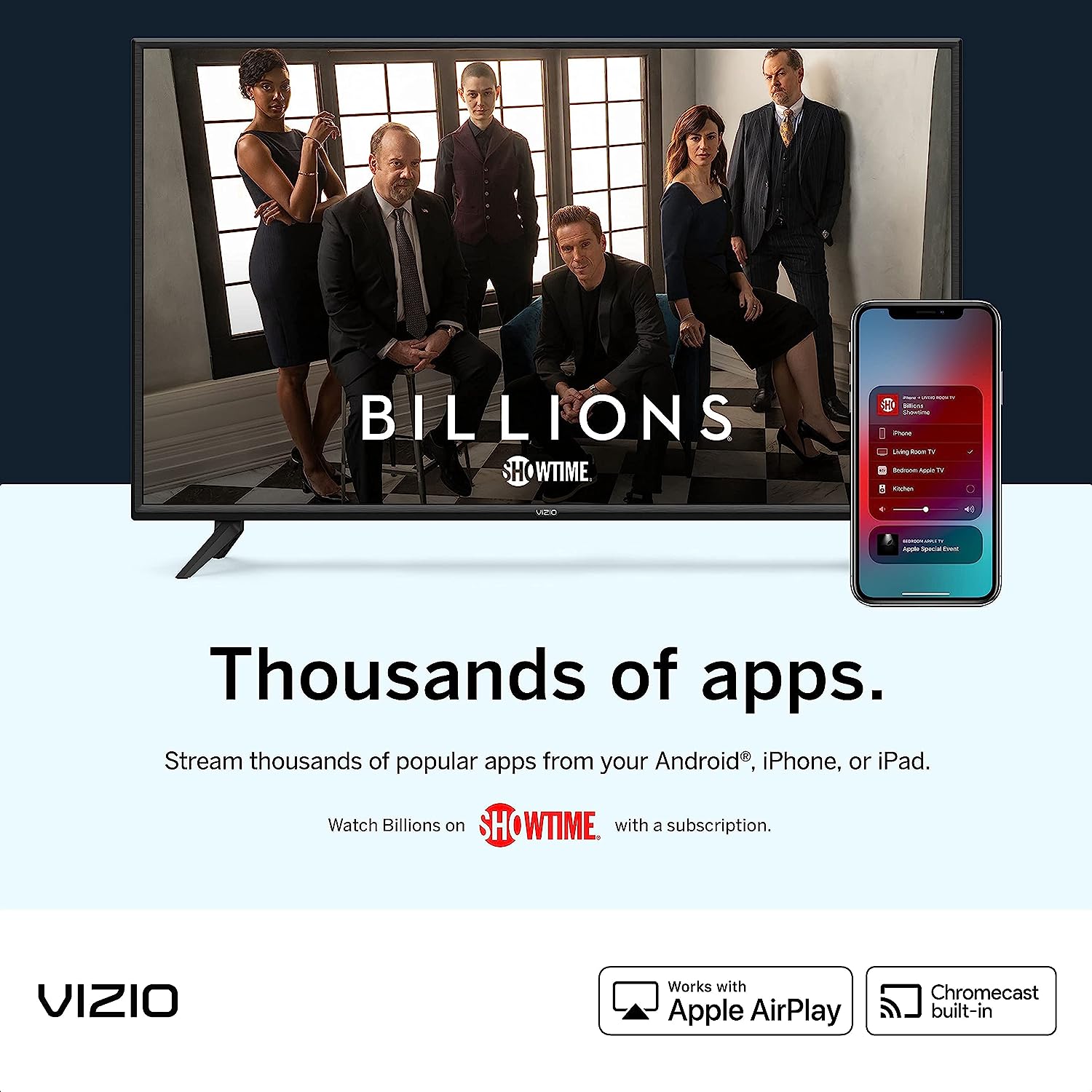 VIZIO 32-inch D-Series 720p Smart TV with Apple AirPlay and Chromecast Built-in, Screen Mirroring for Second Screens, & 150+ Free Streaming Channels, D32h-J09, Model (Renewed), 32 inches