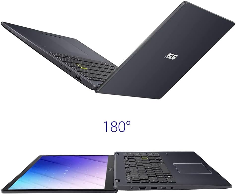 ASUS0 Vivobook Go 14 L410 Ultra Thin Laptop, 14” FHD Display, Intel Celeron N4020 Processor, 4GB RAM, 64GB eMMC, NumberPad, Windows 11 Home in S Mode, 1 Year Microsoft 365, Star Black, L410MA-AH02