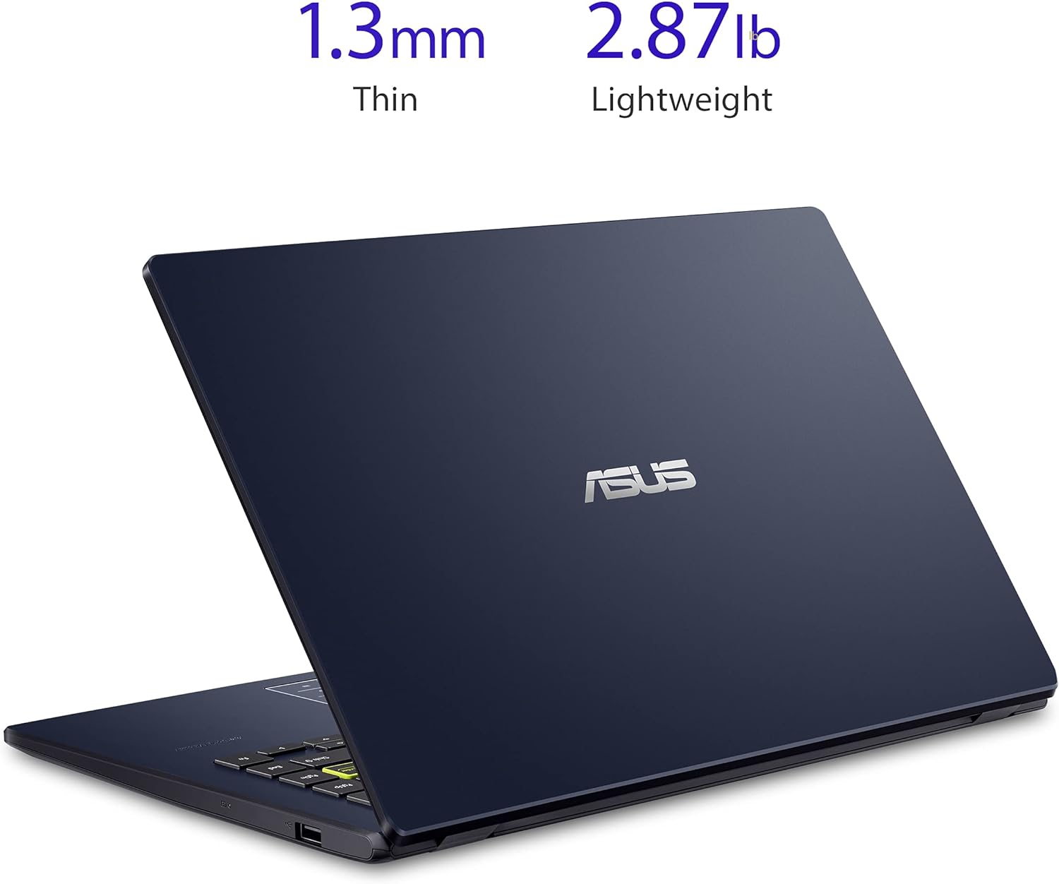 ASUS0 Vivobook Go 14 L410 Ultra Thin Laptop, 14” FHD Display, Intel Celeron N4020 Processor, 4GB RAM, 64GB eMMC, NumberPad, Windows 11 Home in S Mode, 1 Year Microsoft 365, Star Black, L410MA-AH02