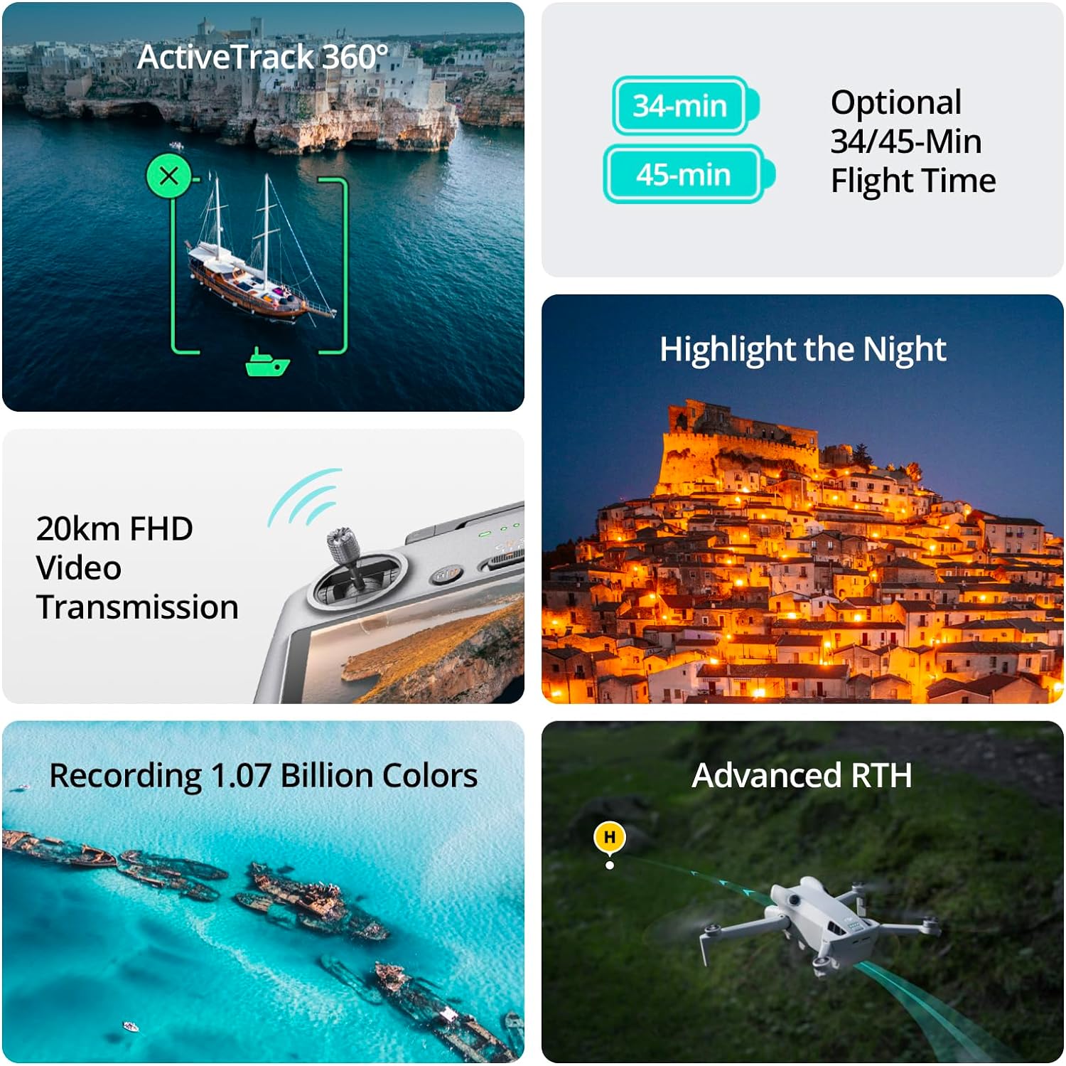 DJI Mini 4 Pro Fly More Combo Plus with DJI RC 2 (Screen Remote Controller), Folding Mini-Drone with 4K HDR Video Camera for Adults, 2 Extra Intelligent Flight Batteries Plus for 45-Min Flight Time
