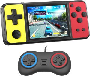 Great Boy Handheld Game Console for Kids Aldults Preloaded 270 Classic Retro Games with 3.0” Color Display and Gamepad Rechargeable Arcade Gaming Player (Black)