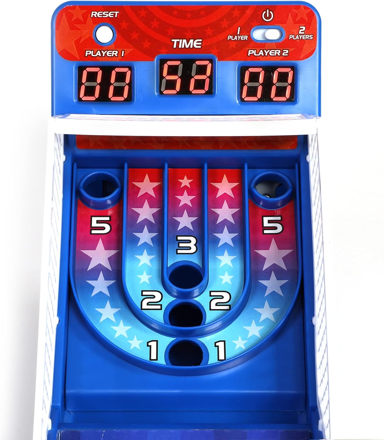 Merchant Ambassador Retro Arcade Electronic: Alley-Ball - Tabletop Game, 3' Track, Scoreboard & Sound Effects, 1-2 Players, Ages 6+