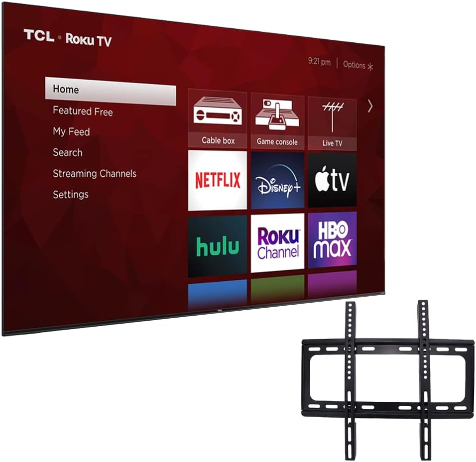 TCL 32-Inch Class HD 720p Smart LED TV Dolby Digital Advanced Digital Tuner Premium Design Compatible with Alexa & Google Assistant 32S331 (Renewed)