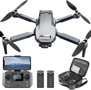 Drone with 4K Camera RC Quadcopter for Adults, 1640ft Long Range Video Transmission, 3-Axis Gimbal, 46Mins Flight Time GPS Auto Return and Follow Me, Circle Fly, Waypoint Fly, Altitude Hold