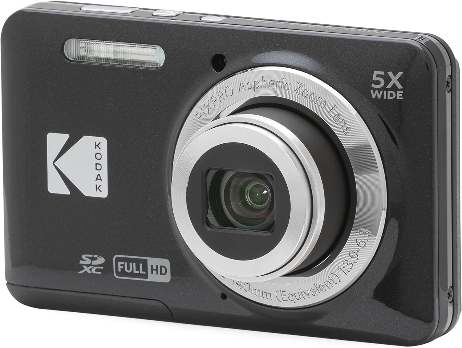 KODAK PIXPRO FZ55-BK 16MP Digital Camera 5X Optical Zoom 28mm Wide Angle 1080P Full HD Video 2.7