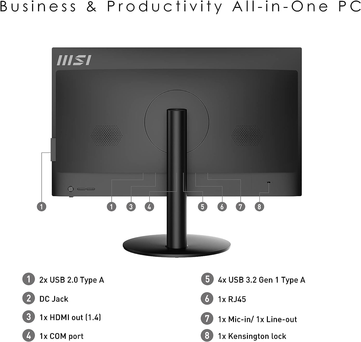 MSI All-in-One Computer Desktop, 23.8