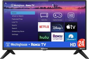 Westinghouse Roku TV – 32 Inch Smart TV, 720P LED HD TV with Wi-Fi Connectivity and Mobile App, Flat Screen TV Compatible with Apple Home Kit, Alexa and Google Assistant