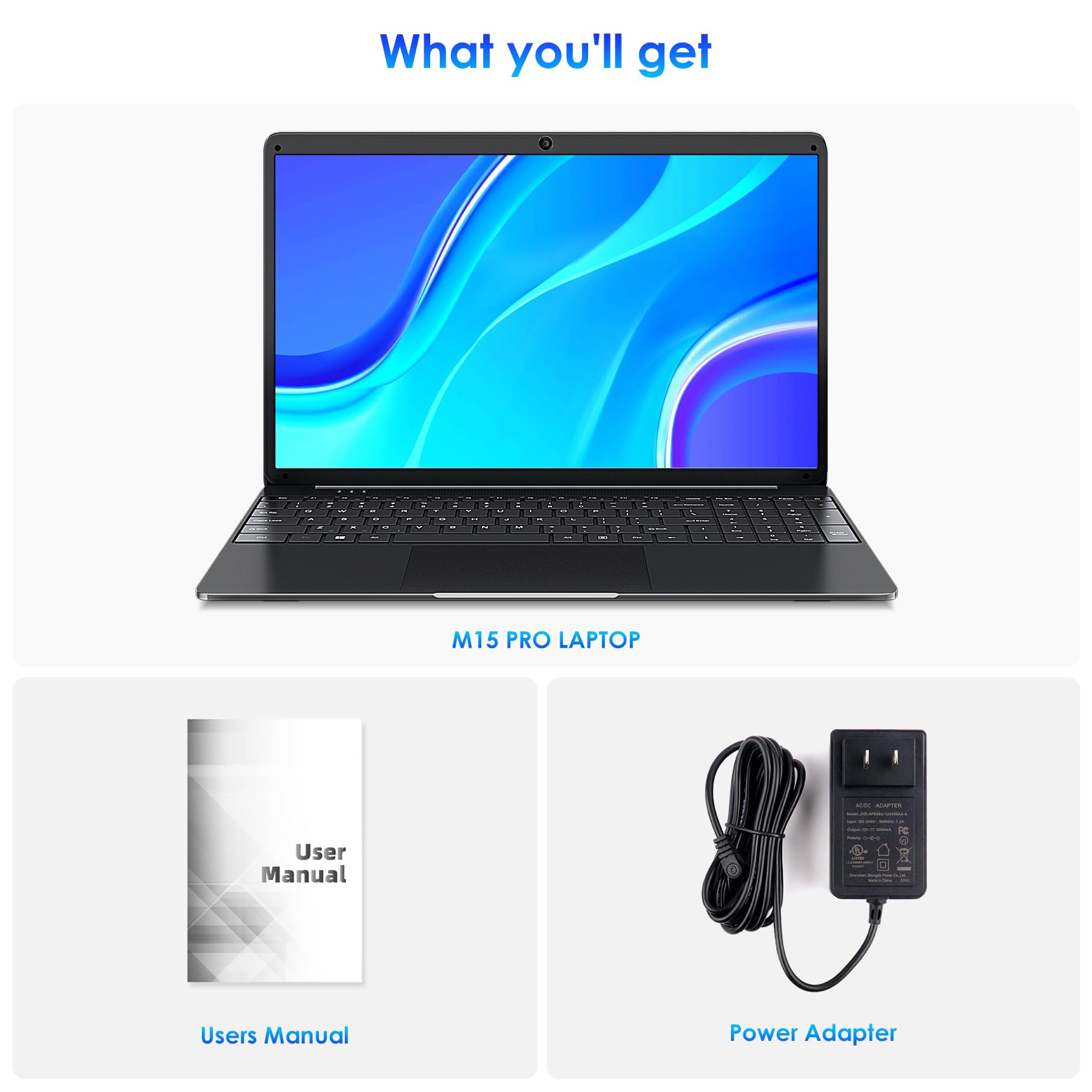 SGIN Laptop 15.6 inch IPS FHD Display, 12GB DDR4 512GB SSD Laptops Computer, Intel Celeron N5095 Quad Core Processor, 1920 * 1080, Dual Band WiFi, Bluetooth 4.2, Mini HDMI, 512GB TF Card Expansion