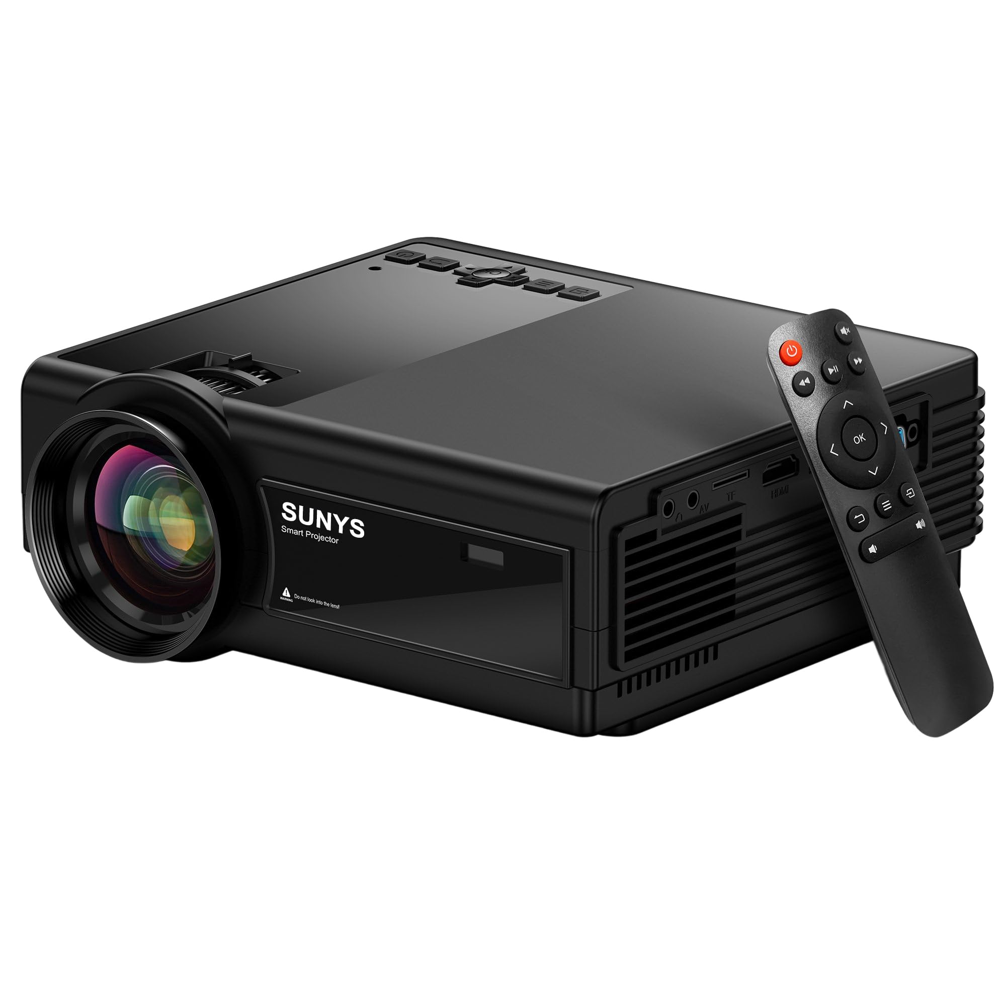 Sunys Projector with WiFi and Bluetooth, 5G WiFi Native 1080P 12000L Home Theater Projector 4K Supported, Phone Projector for iPhone, with Built-in Speaker/HDMI/USB/PC/TV Stick/Switch Supported