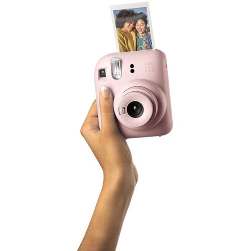 Fujifilm Instax Mini 12 Instant Camera Lilac Purple with Fujifilm Instant Mini Film (40 Sheets) with Accessories Including Carrying Case with Strap, Photo Album, Stickers (Lilac Purple)