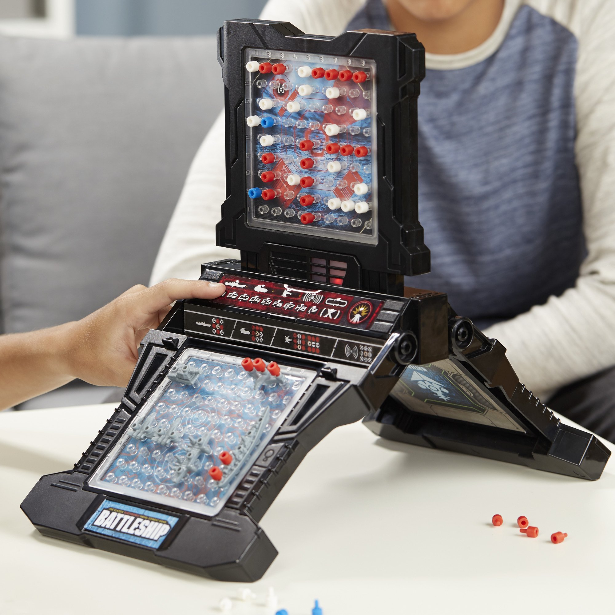 Hasbro Gaming Battleship Electronic Board Game, Strategy Board Games for Kids, Family Games for 1-2 Players, Electronic Battle Games, Ages 8 and Up