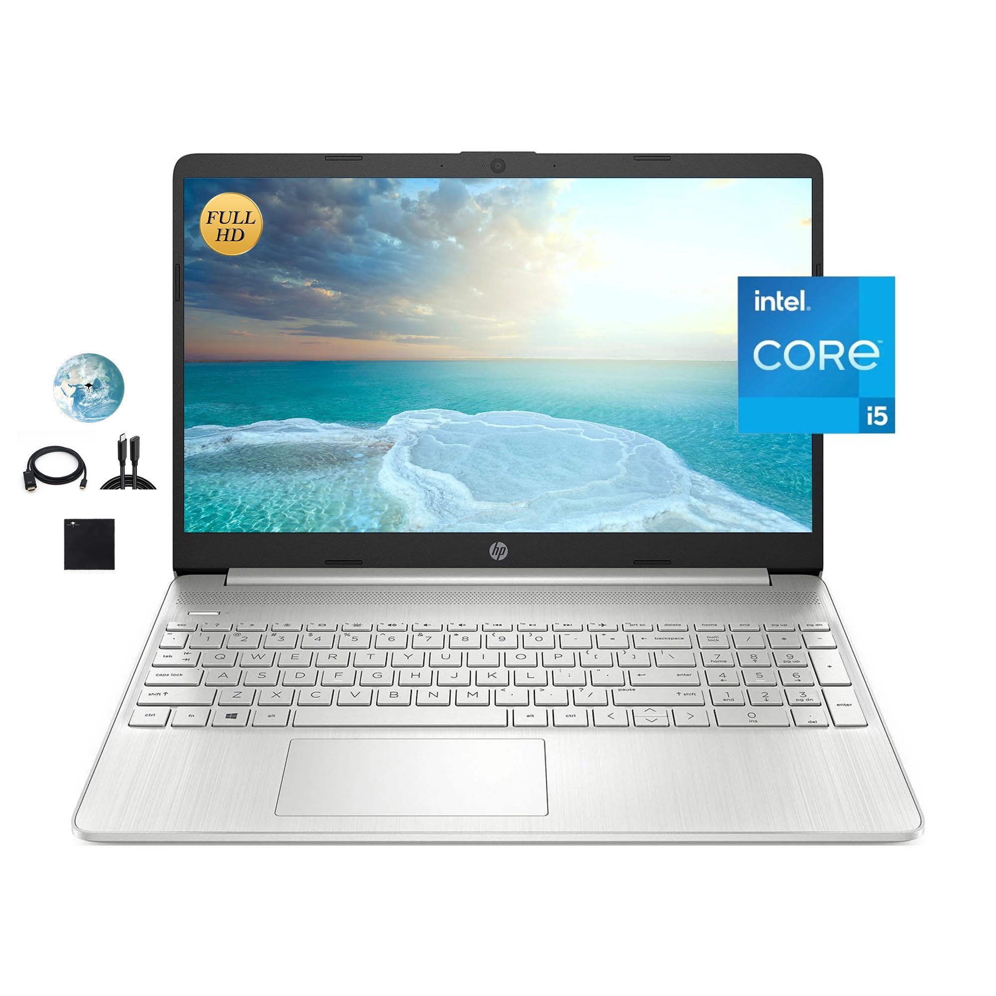 HP Newest Flagship 15.6 HD IPS Laptop for Business, Quad-Core i7-1165G7(Up to 4.7GHz), 32GB RAM, 1TB PCIe SSD, Iris Xe Graphics, NumPad, Webcam, HDMI, WiFi, Bluetooth, Windows 11, GM Accessories