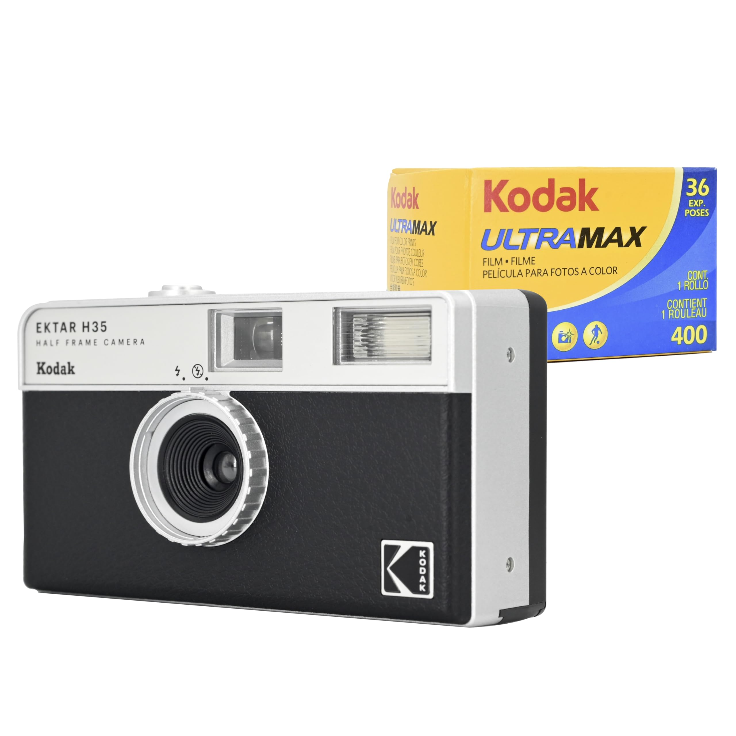 KODAK EKTAR H35 Half Frame Film Camera, 35mm, Reusable, Focus-Free, Lightweight, Easy-to-Use (Sage) (Film & AAA Battery are not Included)