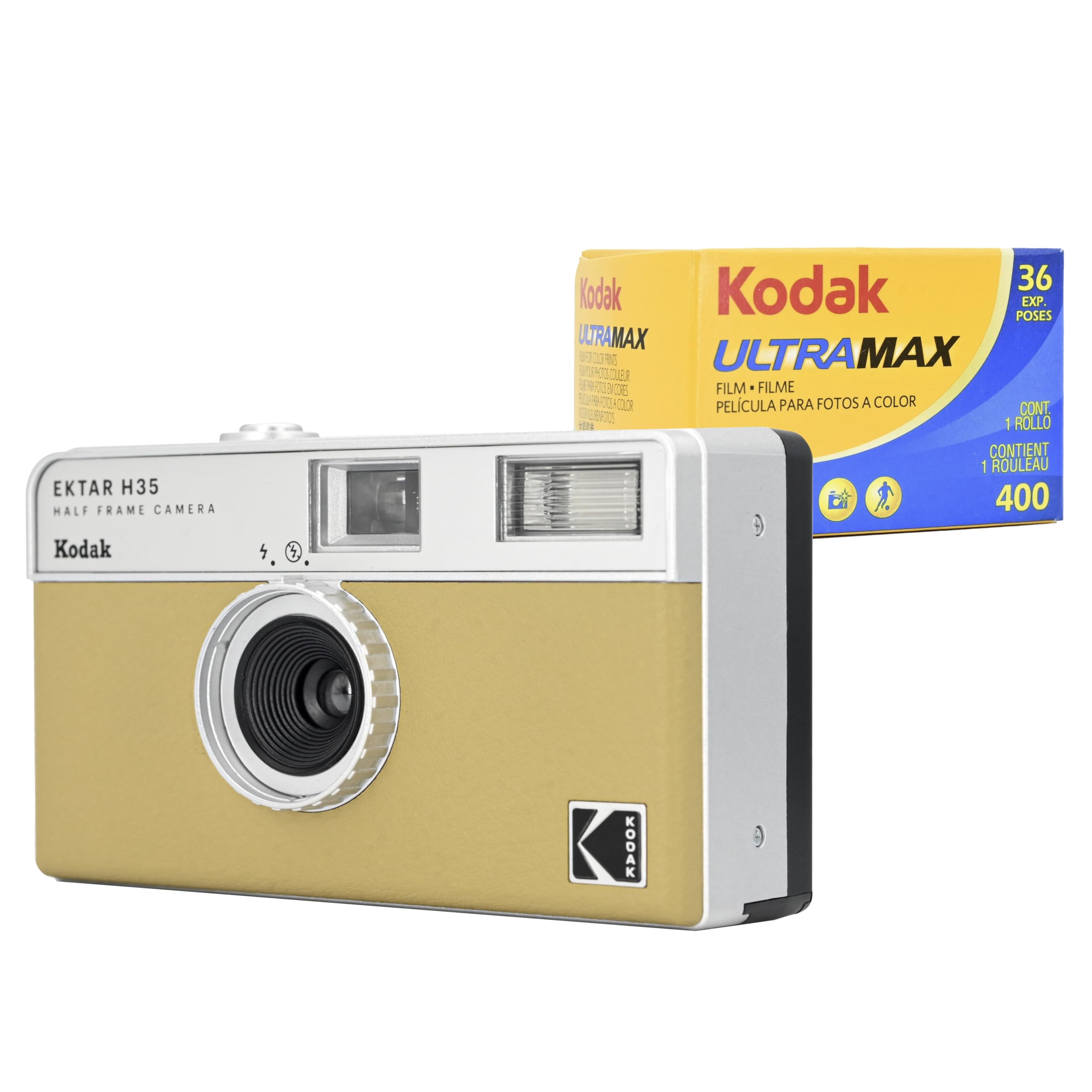 KODAK EKTAR H35 Half Frame Film Camera, 35mm, Reusable, Focus-Free, Lightweight, Easy-to-Use (Sage) (Film & AAA Battery are not Included)