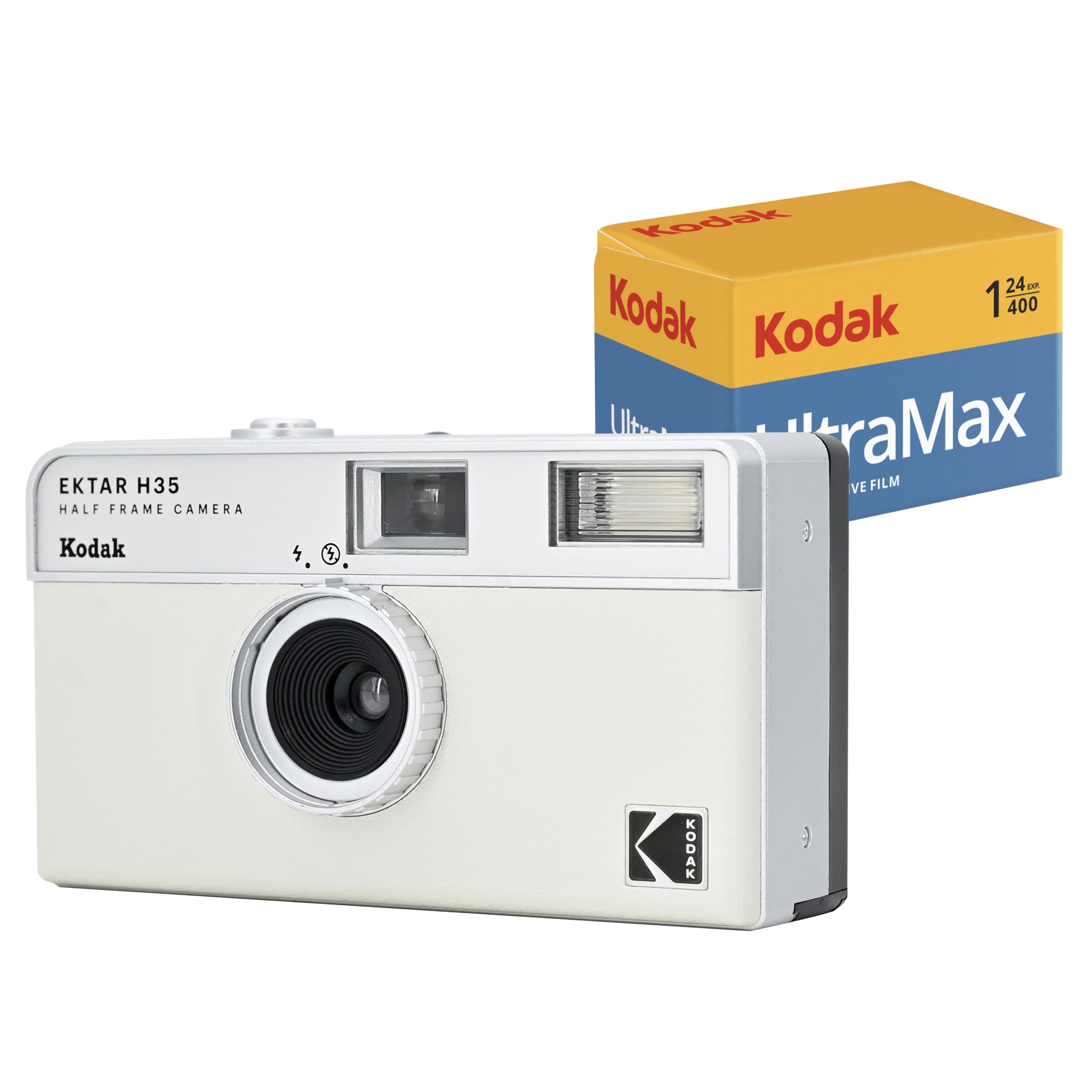 KODAK EKTAR H35 Half Frame Film Camera, 35mm, Reusable, Focus-Free, Lightweight, Easy-to-Use (Sage) (Film & AAA Battery are not Included)